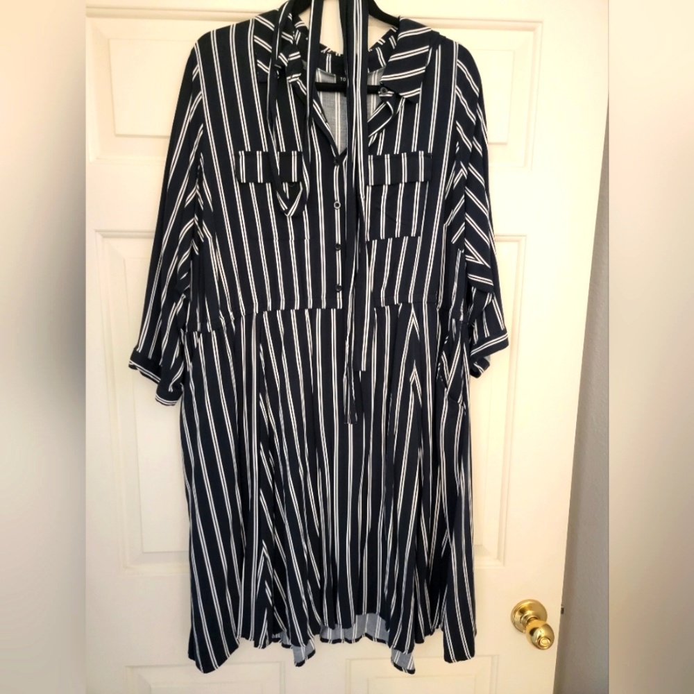 Black & White Striped Dress